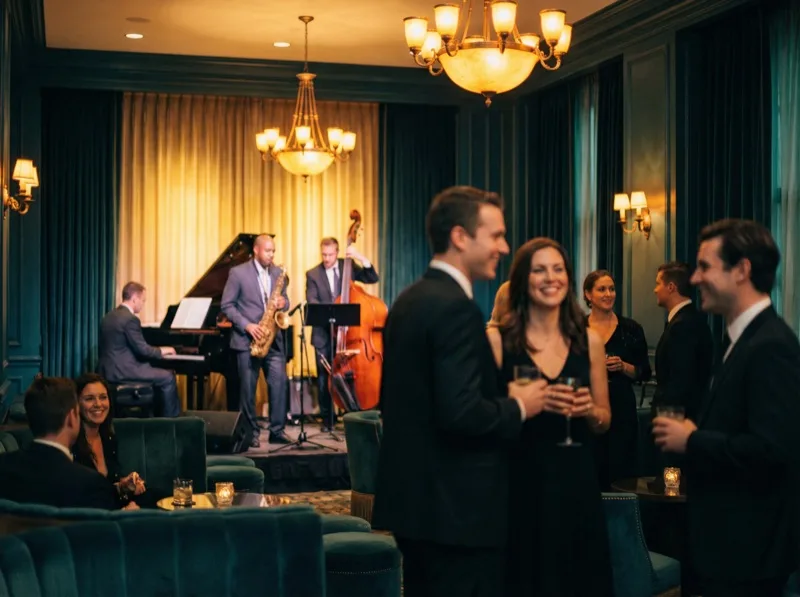 Corporate events genre art with elegant professional setting