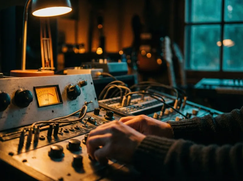 Elegant hotel lobby interior representing sonic identity and ambient sound design